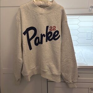 Parke Legacy Mockneck Gray and Blue New in package L/XL